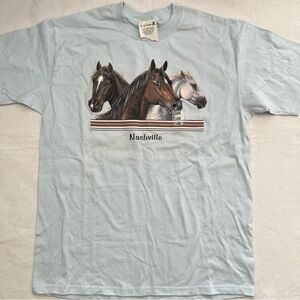 Vintage Graphic Horses T-Shirt NWT
